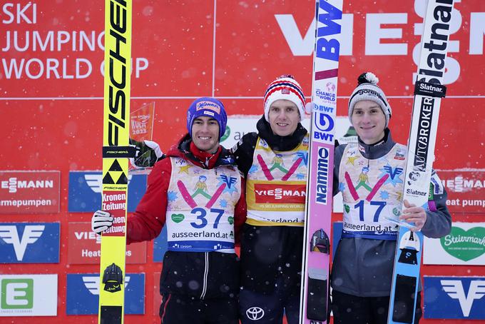 Na Kulmu je januarja po štirih letih znova stal na odru za zmagovalce posamične tekme svetovnega pokala. | Foto: Guliverimage/Vladimir Fedorenko