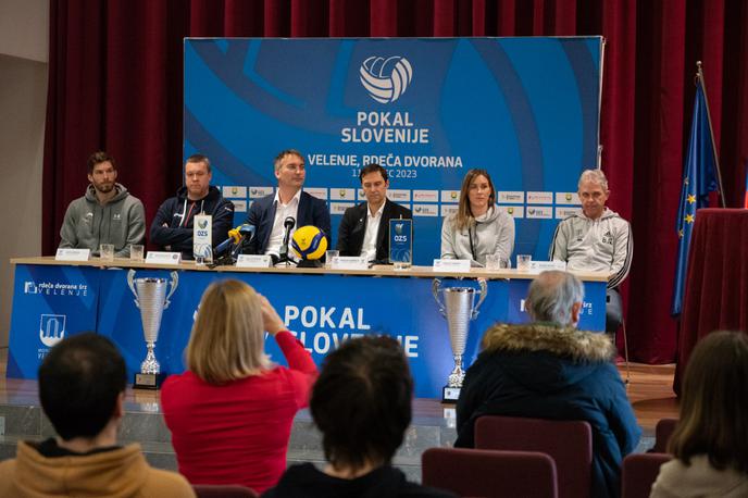 odbojkarski pokal Slovenije | Člani finalistov Pokala Slovenije so predstavili pričakovanja pred sobotnim finalom, ki bo v Rdeči dvorani v Velenju. | Foto OZS