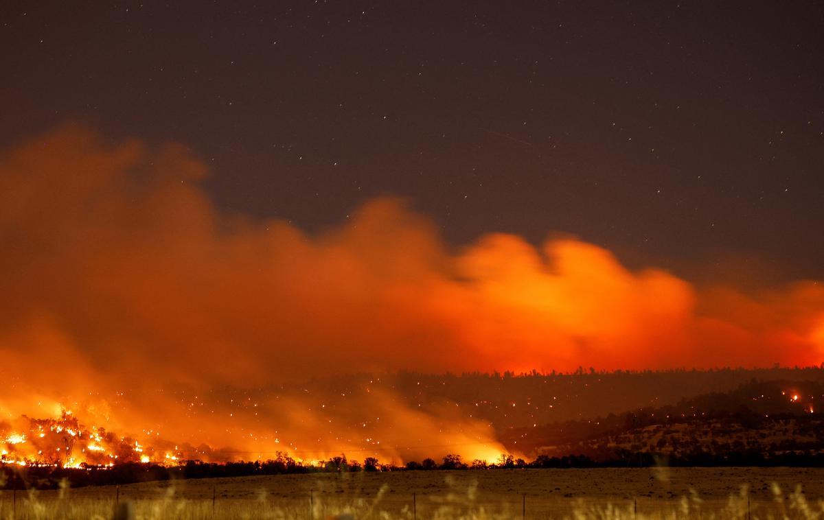 požar v Kaliforniji | Požar je izbruhnil pred nekaj več kot tednom dni, povzročil pa ga je požigalec, ki je v prepad potisnil goreč avto. Ta teden se je zglasil pred sodiščem, obtožen je namernega požiga in več drugih kaznivih dejanj. | Foto Reuters