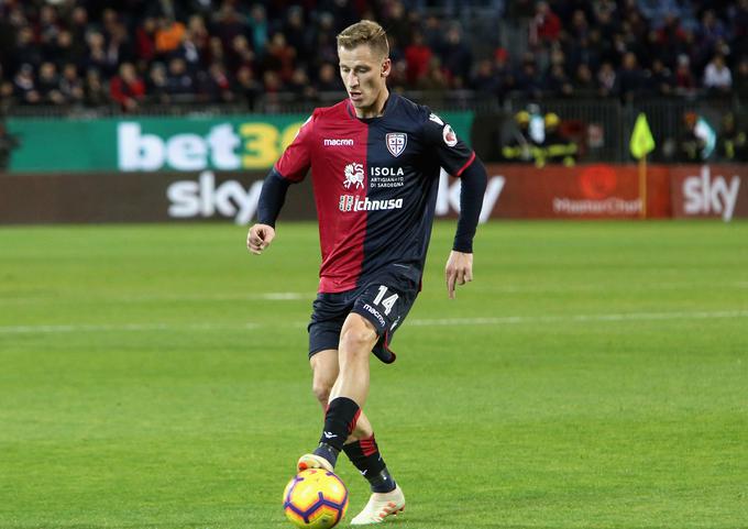 Valter Birsa je ob prvenstvenem debiju za Cagliari igral 68 minut in remiziral (2:2) z Empolijem Mihe Zajca, ki je zadel za vodstvo z 2:1. | Foto: Getty Images