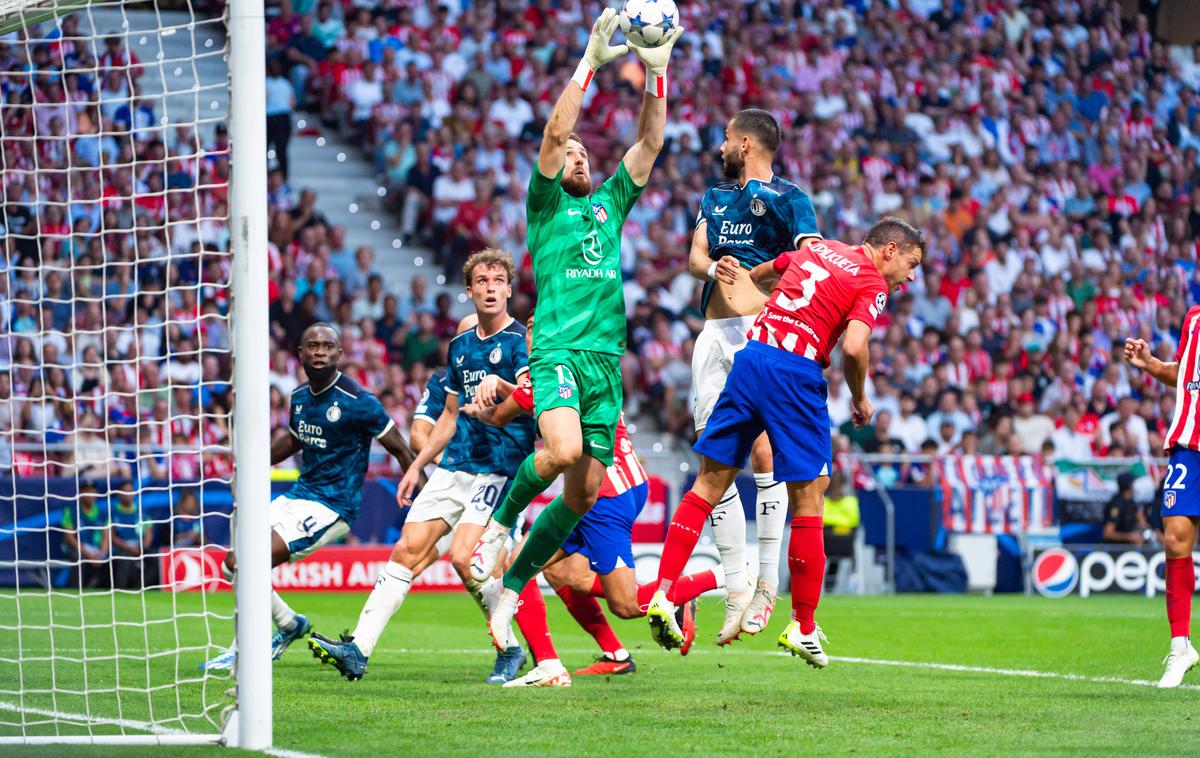 Jan Oblak, Atletico Madrid - Feyenoord | Jan Oblak je z Atleticom dosegel prvo zmago v ligi prvakov v tej sezoni. | Foto Guliverimage