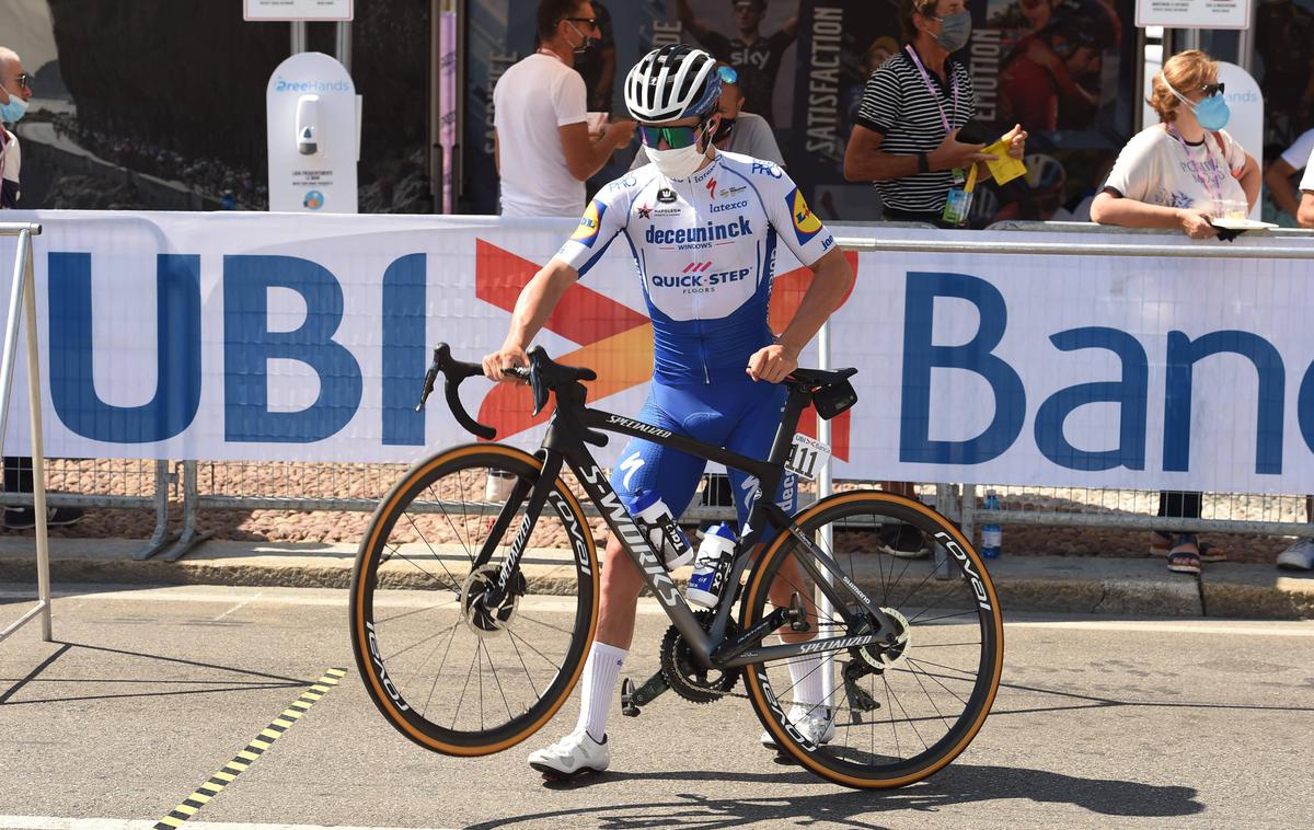 Remco Evenepoel | Nesrečni Belgijec znova na kolesu. | Foto Guliverimage/Getty Images