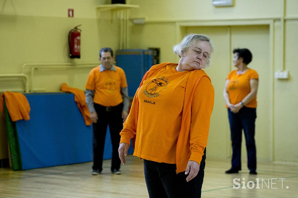 Šola zdravja Dravlje starejši telovadba upokojenci starostniki