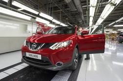 Nissan potreboval le 21 mesecev za proizvodnjo 500 tisoč qashqaijev