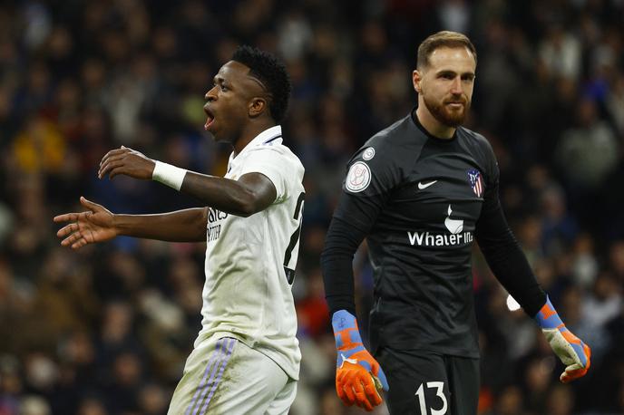 Jan Oblak Vinicius | Jan Oblak je prvič v tej sezoni ostal neporažen proti madridskemu Realu. | Foto Reuters