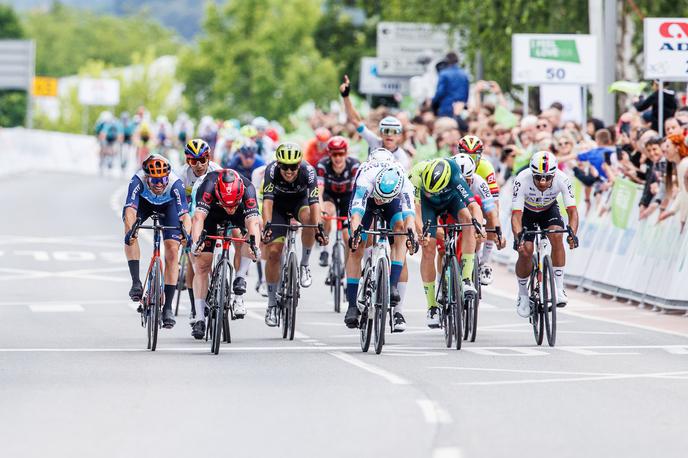 Phil Bauhaus, Po Sloveniji 2024 | Etapne zmage se veselijo v moštvu Bahrain - Victorious, dosegel jo je njihov nemški sprinter Phil Bauhaus. | Foto Sportida