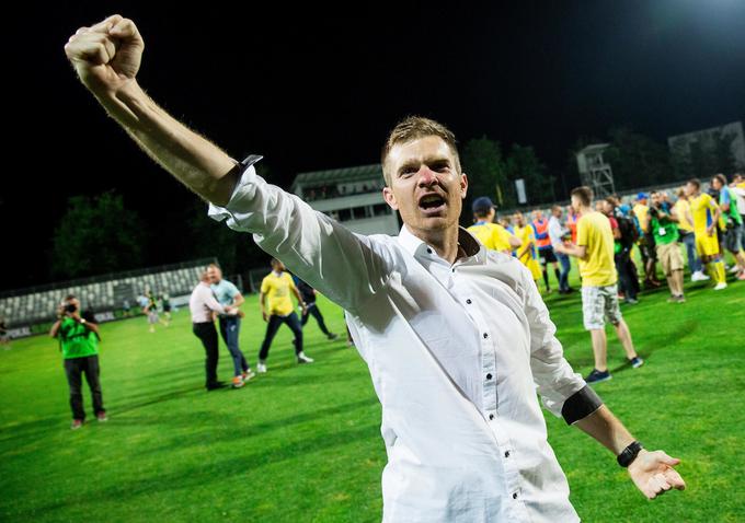 Simon Rožman je v prejšnji sezoni Domžale popeljal do pokalne lovorike. Lahko v tej poskrbi za evropsko senzacijo in izloči Freiburg? | Foto: Vid Ponikvar