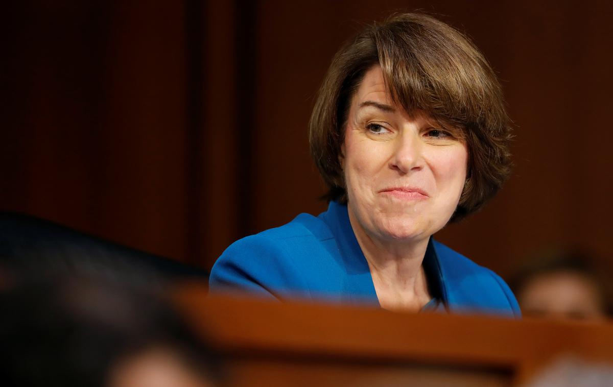 Amy Klobuchar | Amy Klobuchar se je na eni izmed javnomnenjskih anket uvrstila na četrto mesto po priljubljenosti senatorjev. | Foto Reuters