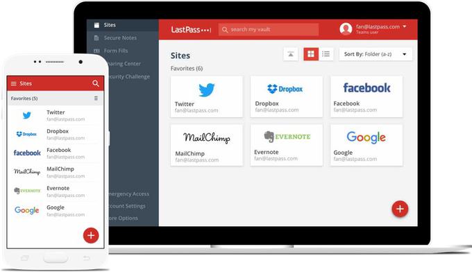 Na sodobnih pametnih telefonih lahko geslo za LastPass zamenja tudi kar prstni odtis, uporabnikom pa aplikacija ponuja tudi možnost ustvarjanja novih, varnejših gesel. | Foto: lastpass.com