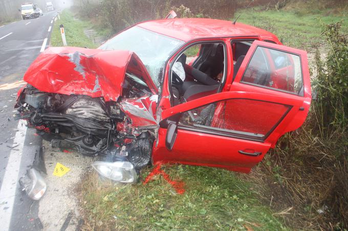 Dve osebi sta zaradi težjih poškodb v bolnišnici in sta v smrtni nevarnosti.  | Foto: PU Novo mesto