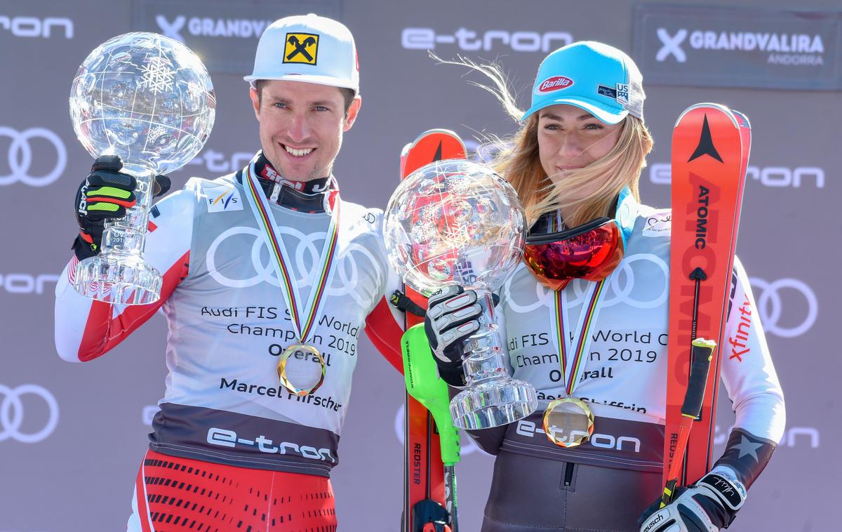 Marcel Hirscher in Mikaela Shiffrin | Foto Sportida