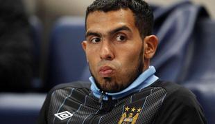 Tevez pristal na izgubo 500.000 funtov