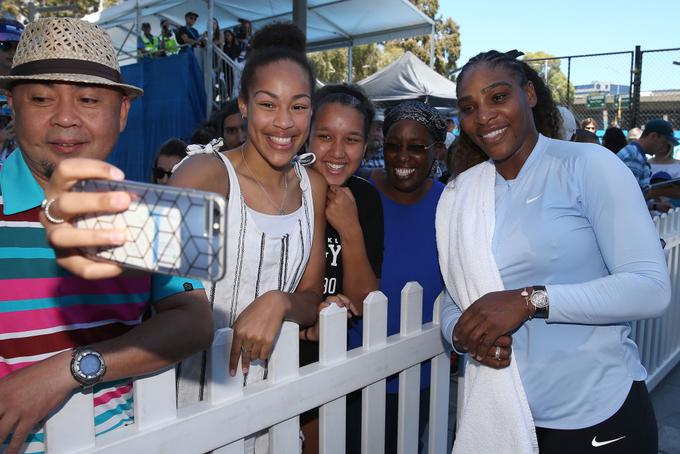 Serena Williams se že veseli dvoboja proti Federerju. | Foto: Gulliver/Getty Images