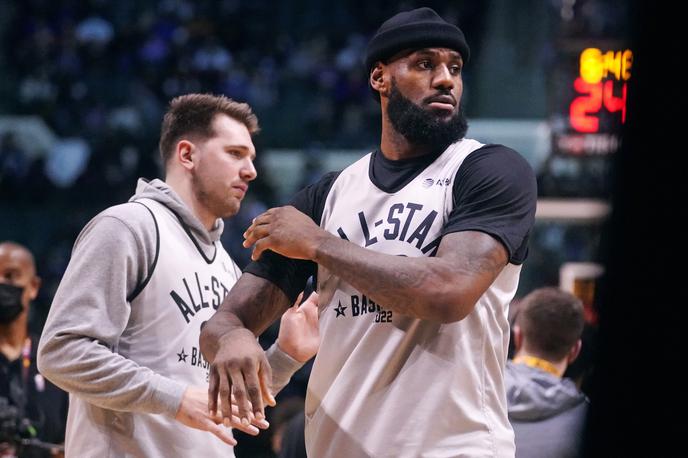 LeBron James Luka Dončić | Bosta LeBron James in Luka Dončić znova sodelovala v začetni peterki?  | Foto Guliverimage