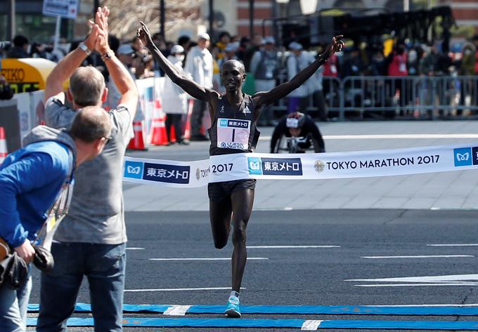 "To je ena najhitrejših prog na svetu. Upam, da se še vrnem," je po zmagi dejal Wilson Kipsang. | Foto: Reuters