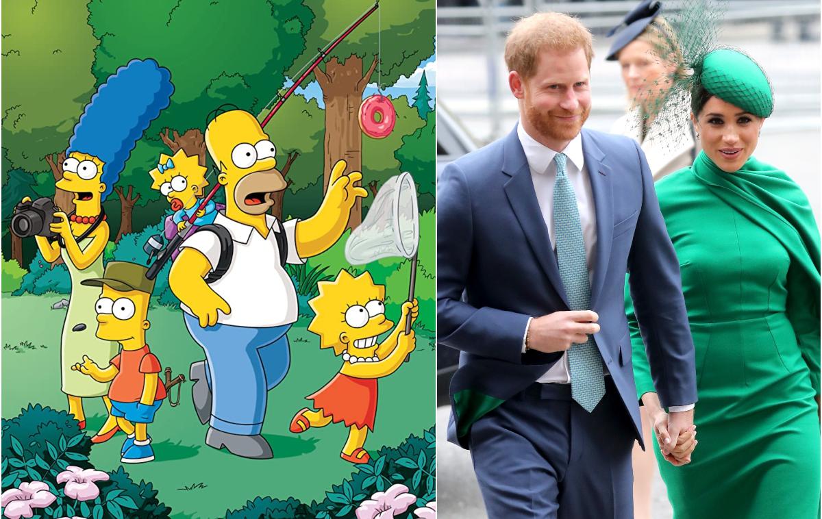 Simpsonovi Harry Meghan | Foto IMDb/Getty Images