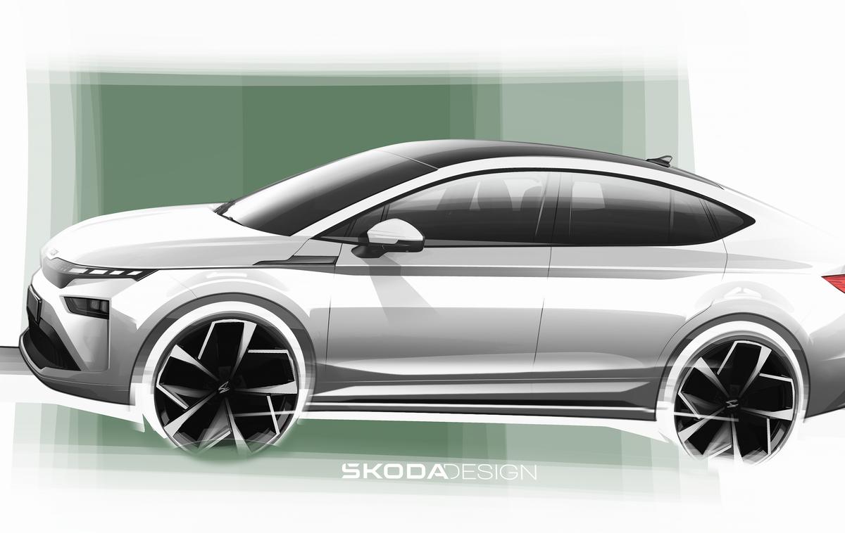 Škoda enyaq | Škodine prve uradne skice prenovljenega enyaqa. | Foto Škoda