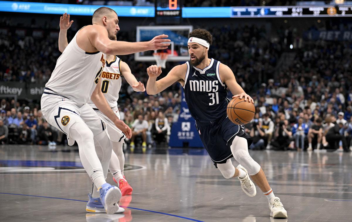 Klay Thompson Dallas Mavericks | Dallas je moral priznati premoč Denverju, Klay Thompson je bil s 25 točkami prvi strelec Mavericksov. | Foto Reuters