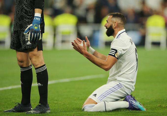 Karim Benzema je v 79. minuti zapravil najstrožjo kazen. | Foto: Reuters