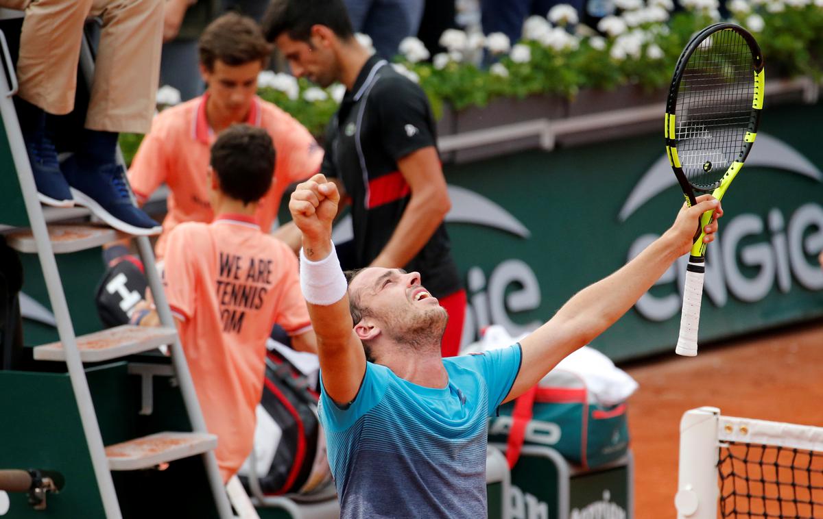 Cecchinato Đoković | Marco Cecchinato je v polfinalu odpihnil Danila Petrovića. Oddal je le eno igro. | Foto Reuters