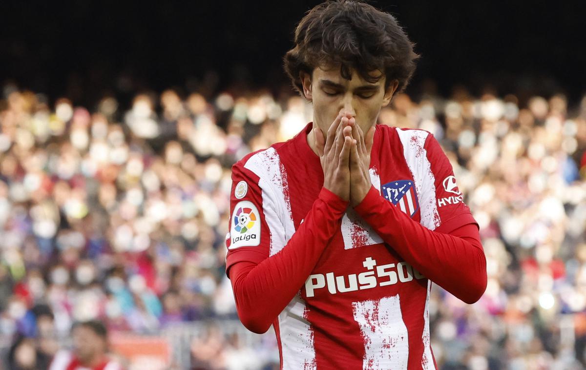 Atletico Joao Felix | Atletico je zanj leta 2019 Benfici plačal kar 126 milijonov evrov, a pri madridskem velikanu ni nikoli upravičili največjih pričakovanj. | Foto Reuters