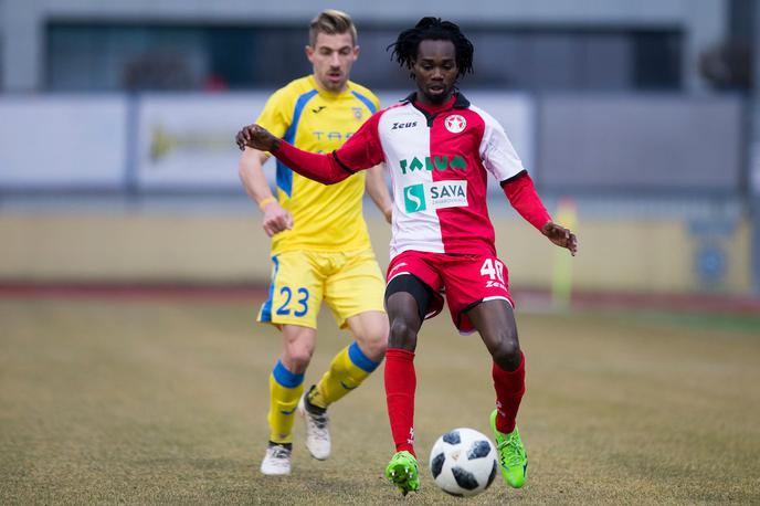 Ibrahim Mensah | Ibrahim Mensah se vrača v Prvo ligo Telekom Slovenije. Tokrat v Bravo, za katerega je nekoč že igral. | Foto Urban Urbanc/Sportida