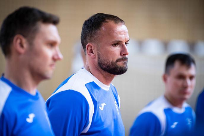 slovenska rokometna reprezentanca trening Uroš Zorman | Uroš Zorman je razkril 18 igralcev, na katere bo računal na SP. | Foto Blaž Weindorfer/Sportida