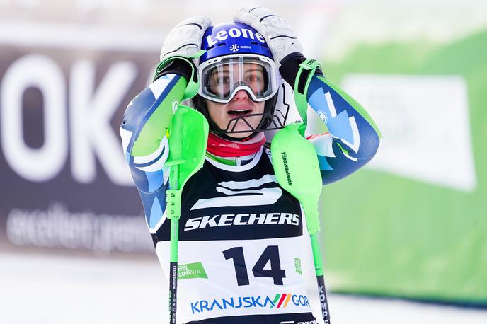 Kranjska Gora Andreja Slokar | Andreja Slokar je ob prihodu v cilj finalne vožnje prevzela vodstvo. | Foto Filip Barbalič