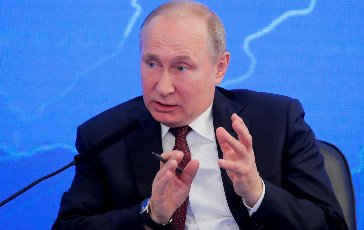 Vladimir Putin | Ob peti obletnici ruske priključitve ukrajinskega Krima je bil na polotoku tudi ruski predsednik Vladimir Putin. | Foto Reuters