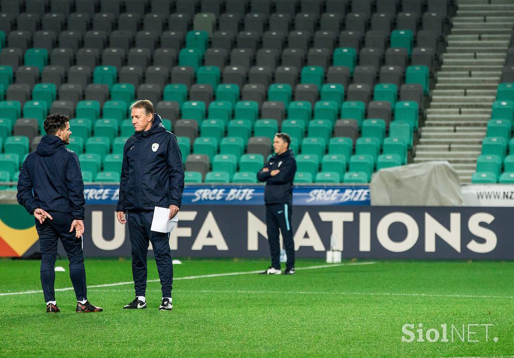 Slovenska nogometna reprezentanca trening Stožice