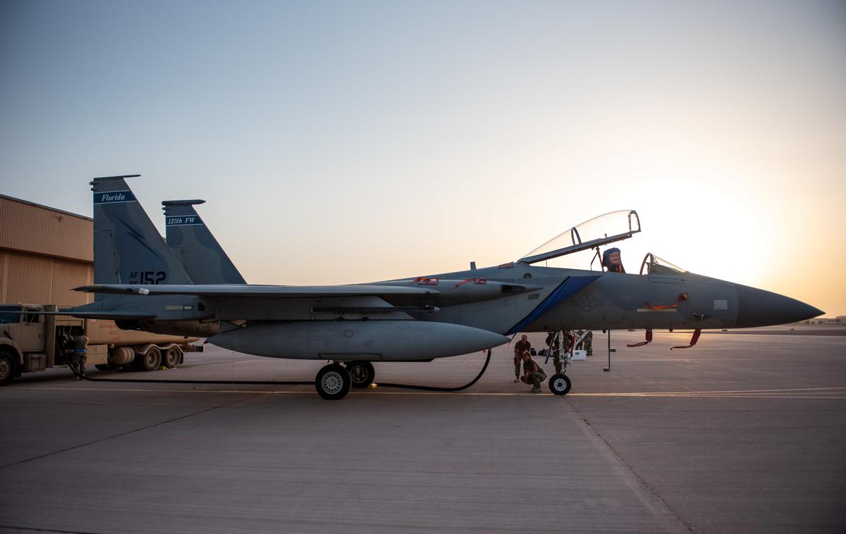 F-15C Eagle | Strmoglavilo je letalo tipa F-15C Eagle. | Foto Reuters