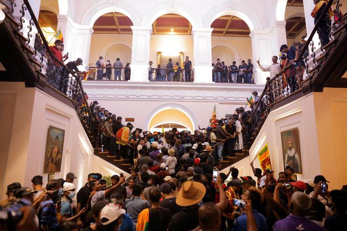 Šrilanka protesti | Foto: Reuters