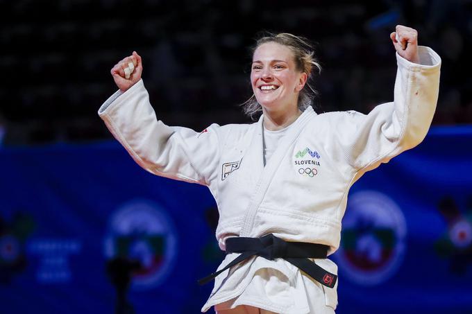 Slovenska judoistka Anka Pogačnik je na evropskem prvenstvu v Sofiji osvojila bronasto odličje in se razveselila svoje prve kolajne na velikih tekmovanjih.  | Foto: Guliverimage/Vladimir Fedorenko