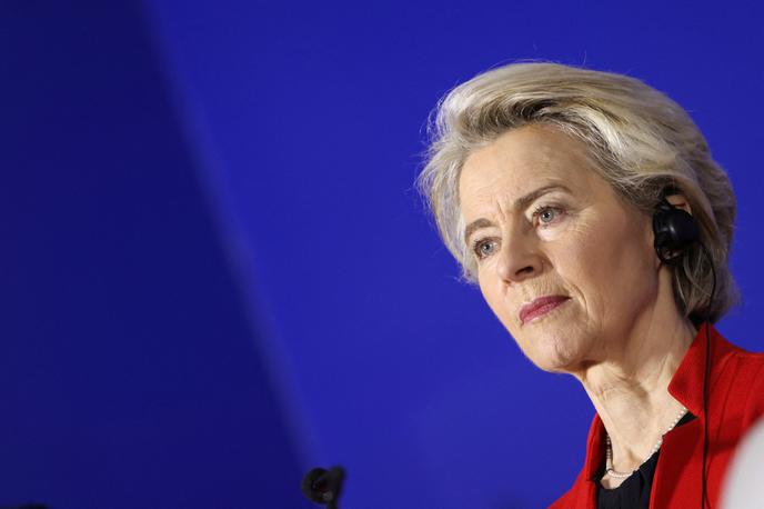 Ursula von der Leyen | Ursula von der Leyen nabira glasove med evropskimi poslanci. Med tistimi, ki napovedujejo, da je ne bodo podprli, je tudi evropski poslanec Matjaž Nemec. | Foto Reuters