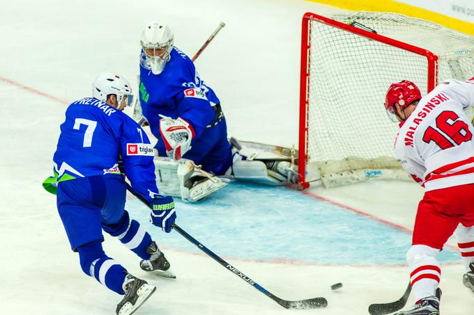 Tomasz Malasinski je v slovensko mrežo pospravil tri ploščke. | Foto: 