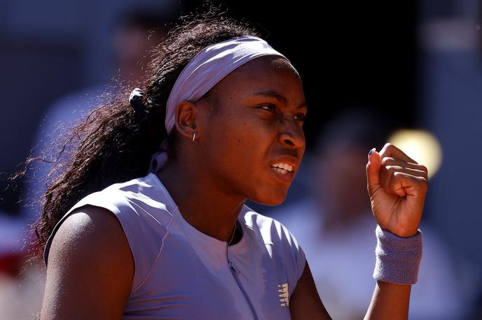 Coco Gauff | Coco Gauff se je veselila gladke zmage nad Igo Swiatek. | Foto Reuters