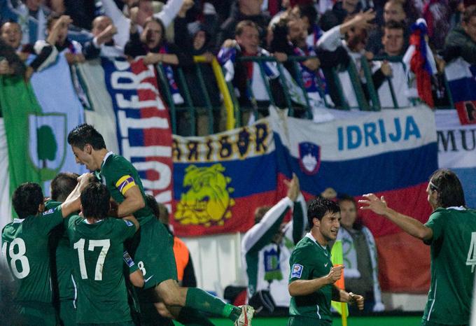 Slovenija se je nazadnje s Slovaško spopadla leta 2009 v Bratislavi. Zmagala je z 2:0, zadetka sta prispevala Valter Birsa in Nejc Pečnik. | Foto: Vid Ponikvar