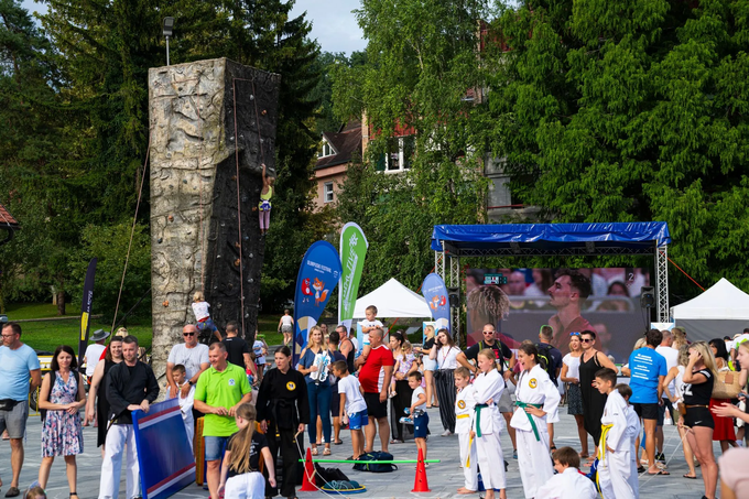 Tako so za slovenske olimpijce prejšnji konec tedna navijali v Zagorju ob Savi. | Foto: Olimpijski komite  Slovenije