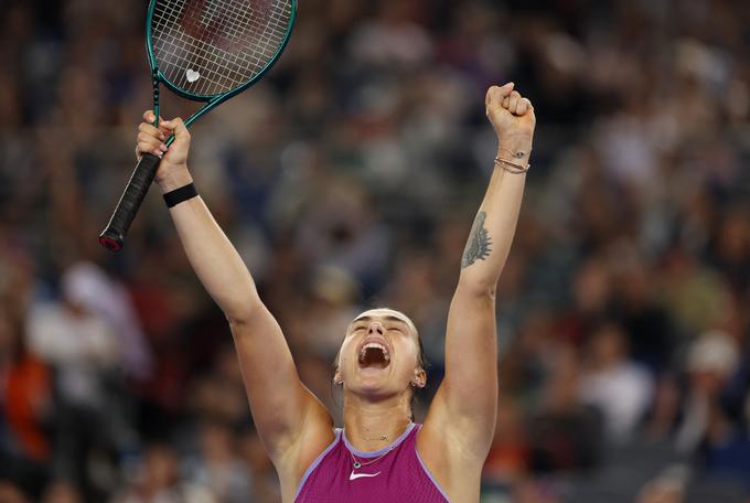 Belorusinja Arina Sabalenka je zmagovalka teniškega turnirja serije WTA 1000 v Wuhanu na Kitajskem. | Foto: Reuters