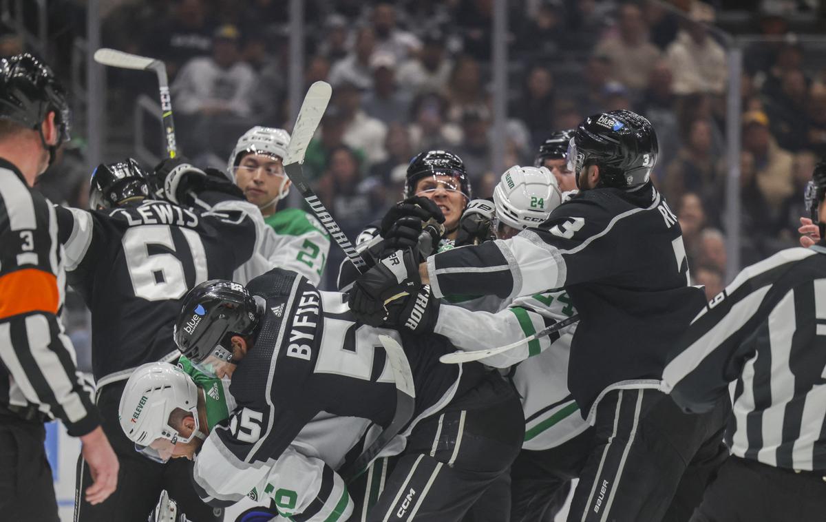 Los Angeles Kings : Dallas Stars | Kralji so proti Dallasu hitro povedli, na koncu pa izgubili z 1:4. | Foto Reuters