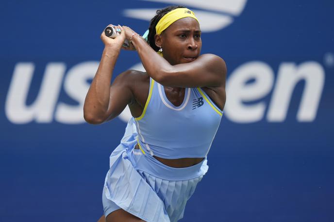 Coco Gauff | Američanka Coco Gauff se je zanesljivo uvrstila v drugi krog tekmovanja za odprto prvenstvo ZDA. | Foto Guliverimage