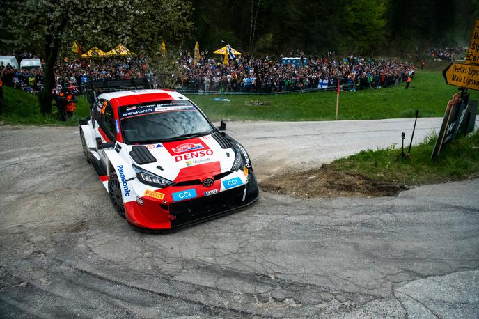 Croatia WRC 2023 | Elfyn Evans in sovoznik Scott Martin (Toyota) vodita po dveh dnevih relija za SP na Hrvaškem.  | Foto Red Bull