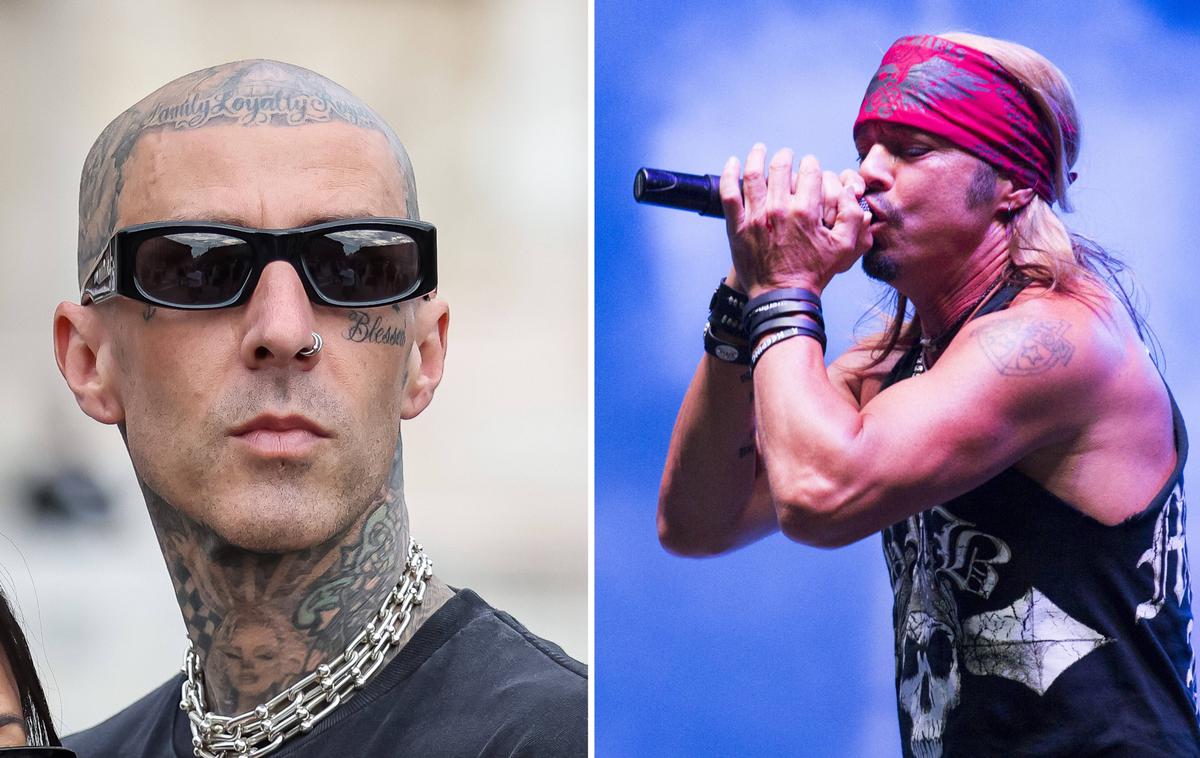 Barker Michaels | V torek je v bolnišnici končal bobnar Travis Barker (levo), v četrtek pa pevec Bret Michaels (desno). | Foto Guliverimage