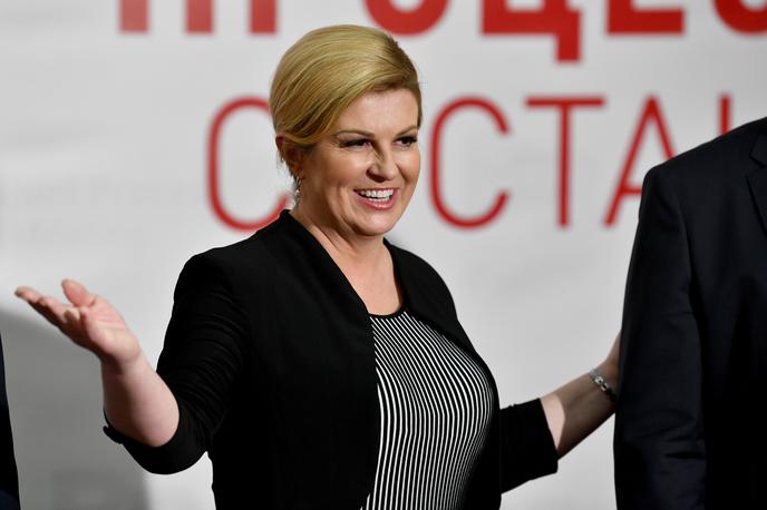 Kolinda Grabar Kitarović | Hrvaška predsednica ima že tri častne doktorate na univerzah v Moskvi in Budimpešti ter Banski Bistrici na Slovaškem. | Foto STA