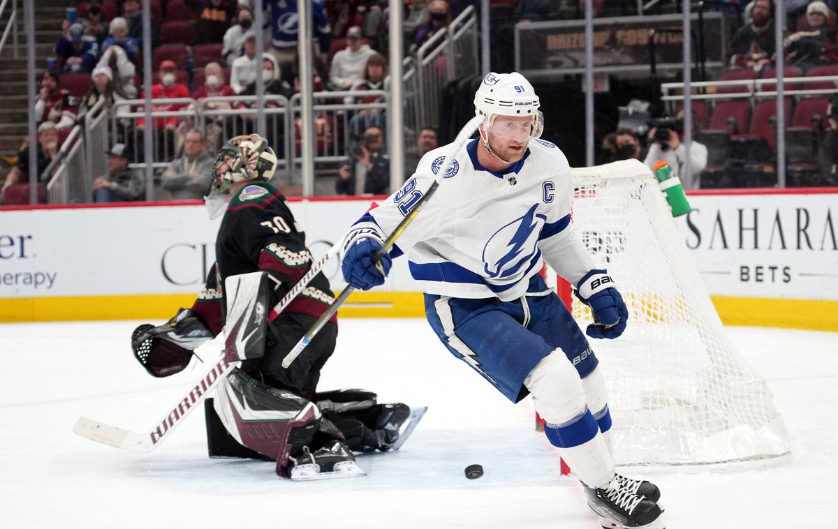 Tampa Bay Lightning | Kapetan Steven Stamkos je Tampi do zmage pomagal z dvema goloma, tudi zmagovitim. | Foto Guliverimage