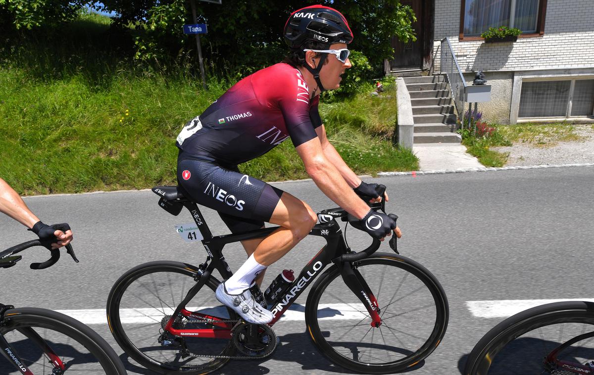 Geraint Thomas | Padec ni bil usoden za Gerainta Thomasa. | Foto Getty Images