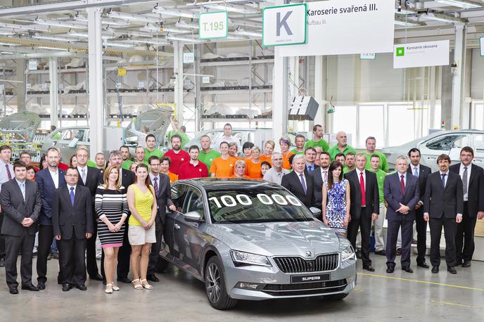 Škoda superb - tovarna 100.000 izdelanih | Foto Škoda