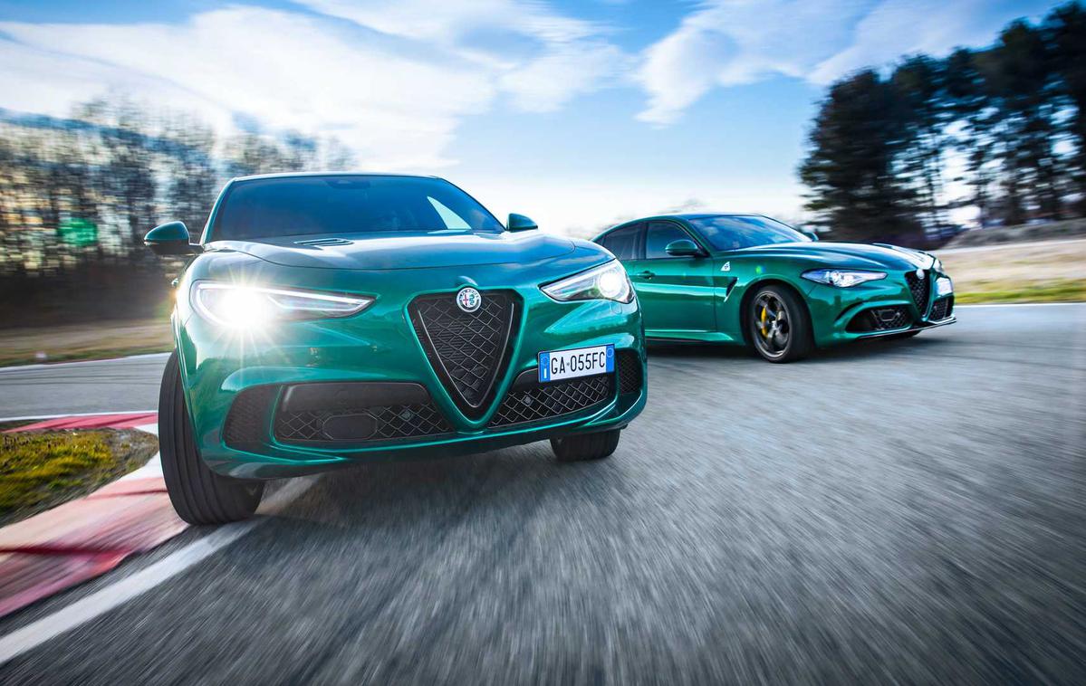 Alfa romeo giulia in stelvio | Alfa Romeo bo ena izmed treh premijskih znamk znotraj skupine Stellantis. | Foto Alfa Romeo