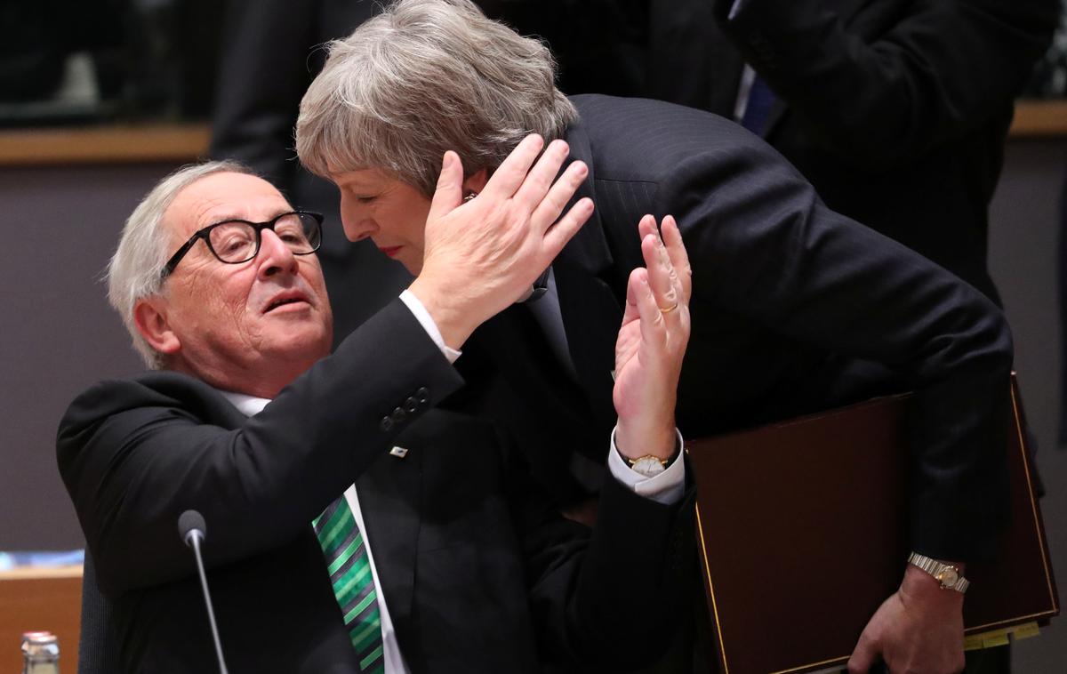 Theresa May in Jean-Claude Juncker | Predsednik Evropske komisije Jean-Claude Juncker in britanska premierka Theresa May | Foto Reuters