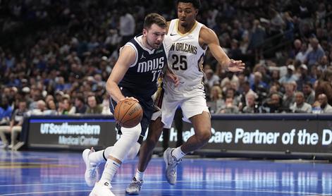 Luka Dončić se ni naprezal, Čančar poškodovan, v Bostonu konec velikega niza